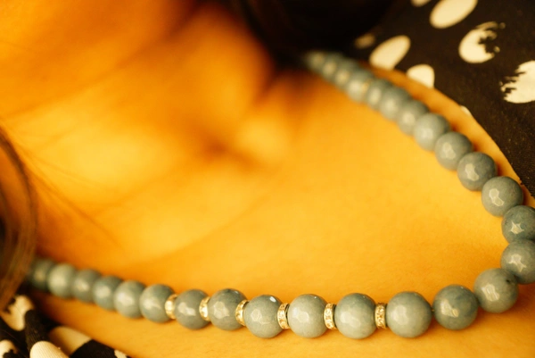 Light Grey Blue Jade Stone - blue grey