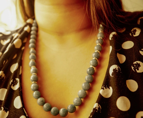 Light Grey Blue Jade Stone - blue grey