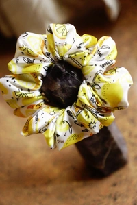 XL JAPANESE SATIN SCRUNCHIES  - BTS PRINT, 2