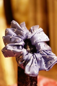 XL JAPANESE SATIN SCRUNCHIES  - BTS PRINT, 2