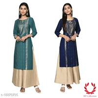 Catalog Name:*Women Crepe Straight Gold Printed Kurtis - Multi colour's Kurtis, S, L, M, XL, XXL