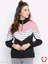 Catalog Name:*Attractive Cotton Blend Women's Sweatshirt* - All Colours, S, L, M, XL, XXL, XXXL