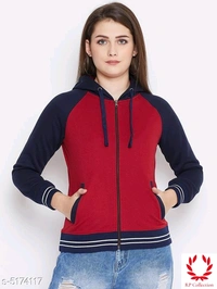 Catalog Name:*Attractive Cotton Blend Women's Sweatshirt* - All Colours, S, L, M, XL, XXL, XXXL