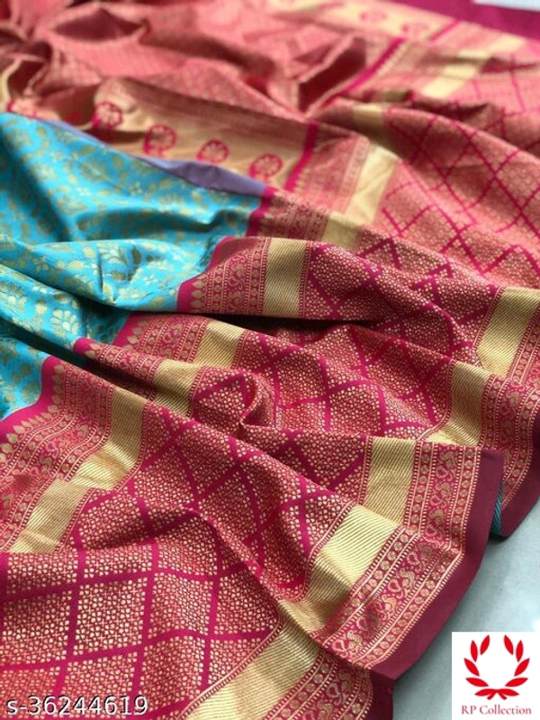 Beautiful Designer Kanjeevaram silk Saree with Blouse piece for WomenSaree  - all Colours, Free size