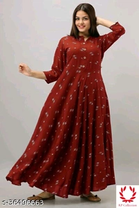 Printed Anarkali Kurti for Women Ethnic Wear - All Colours, Free size, M, L XL XXL