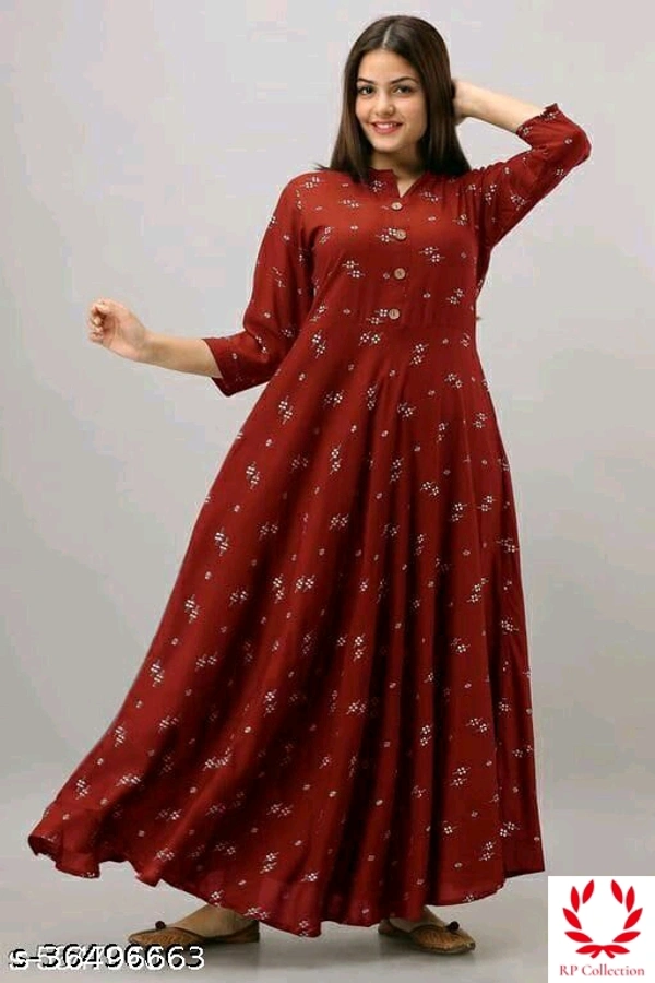 Printed Anarkali Kurti for Women Ethnic Wear - All Colours, Free size, M, L XL XXL