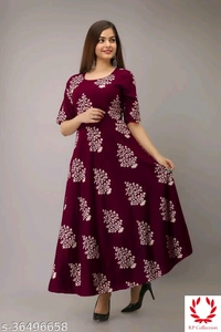 Printed Anarkali Kurti for Women Ethnic Wear - All Colours, Free size, M, L XL XXL