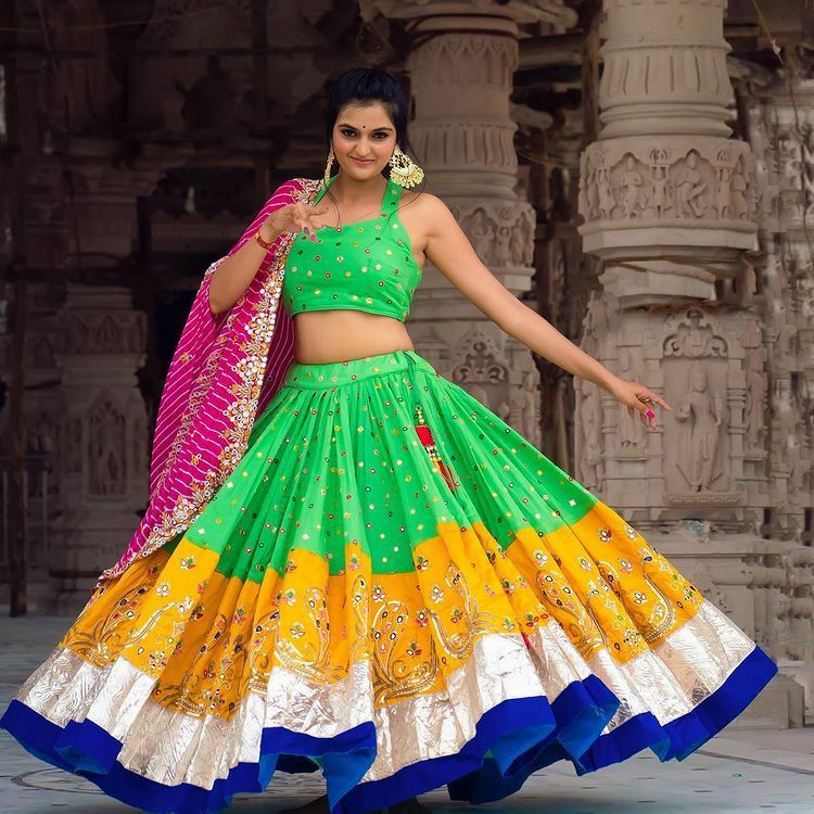 Yellow Multi Shaded Lehenga – Label Anushree