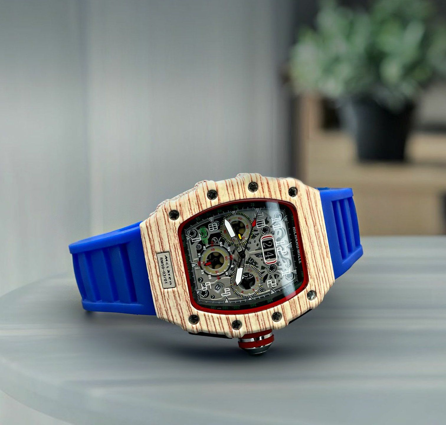 Rectangular Online Richard Mille Rm Mclaren Luxury Wrist Watch, For  Personal Use, Days: 3To 5 at Rs 2000/piece in Surat