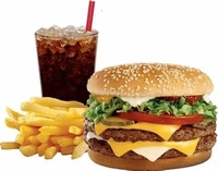 Aloo Tikki Burger + Plain Frice + Cold Drink (200ml) Combo VJ-001