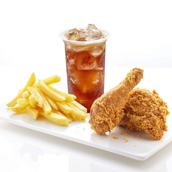 CHICKEN MEAL  2PCS CHICKEN + FRIES + COKE