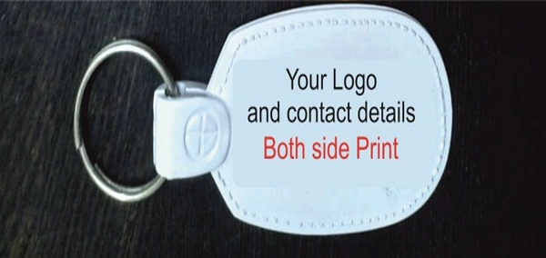 Plastic Key Chains for Distribution - White, 1000
