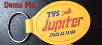Plastic Key Chains For Distribution - Yellow, 100