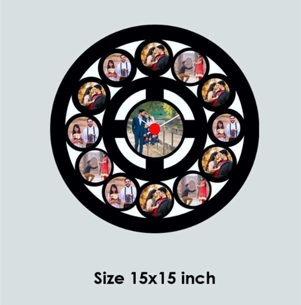 Wooden Wall Clock Frame  - Circular - 15x15 inch, 13