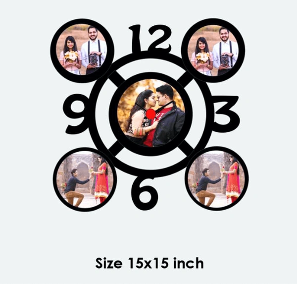 Wooden wall Clock Frame- Dude - 15x15, 5