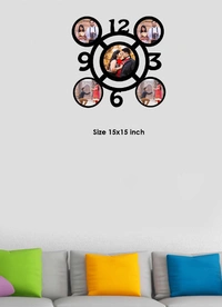 Wooden wall Clock Frame- Dude - 15x15, 5