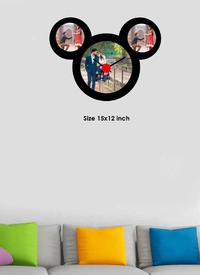Wooden Wall Clock Frame- Mickey - 15x12 inch, 3
