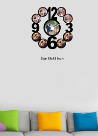 Wooden Wall Clock Frame- Simplicity Is Best - 15x15 Inch, 9