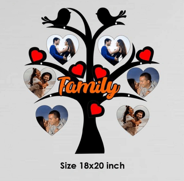 Wooden Wall Frame 6 Pics (Design-4) - 18x20 inch, 6