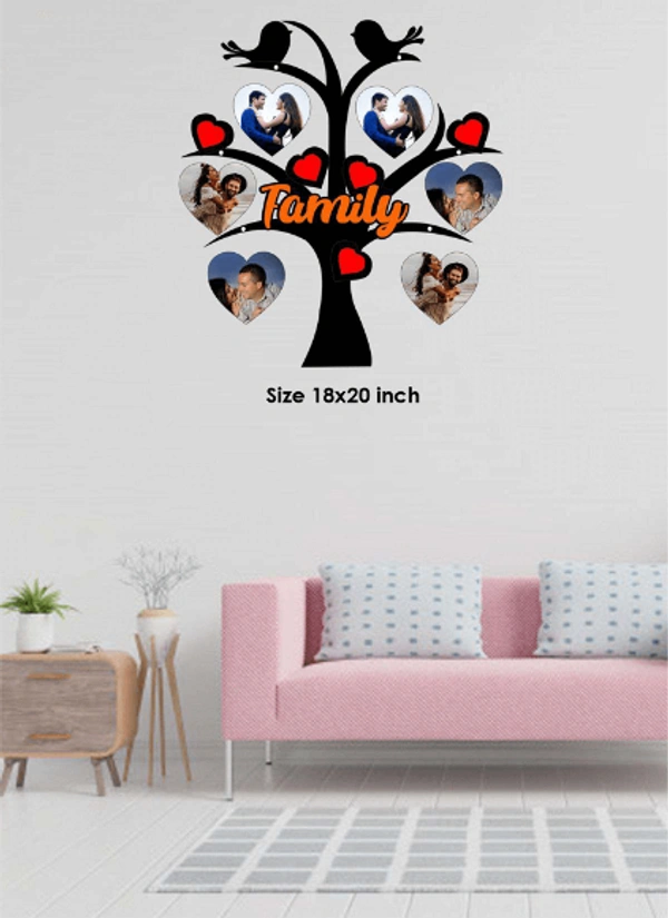Wooden Wall Frame 6 Pics (Design-4) - 18x20 inch, 6