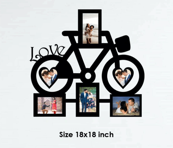Wooden Wall Frame 6 Pics (Design-6) - 18x18 Inch, 6