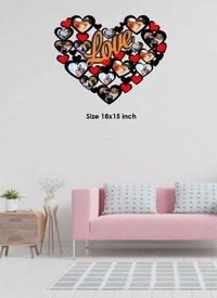 Wooden Wall Frame 15 Pics (Design-7) - 15x18 INch, 15