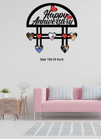 Wooden Wall Frame 6 Pics (Design-9) - 15x15 Inch, 5