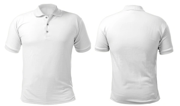 Collar T-shirts With Front Logo & Back Branding - XL, Black