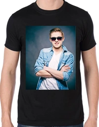 Black Photo T-shirt - S, BLACK, 1