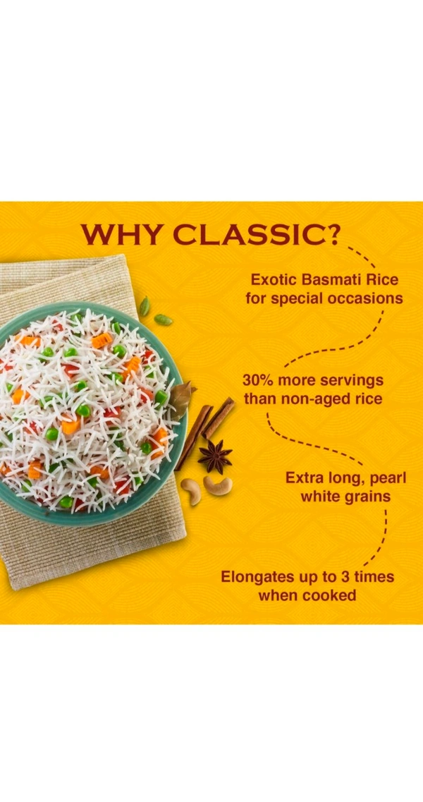 INDIA GATE CLASSIC BASMATI RICE - 1 Kg