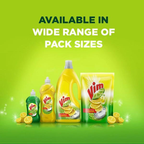 Vim Lemon Concentrated Dishwash  - 140 Ml