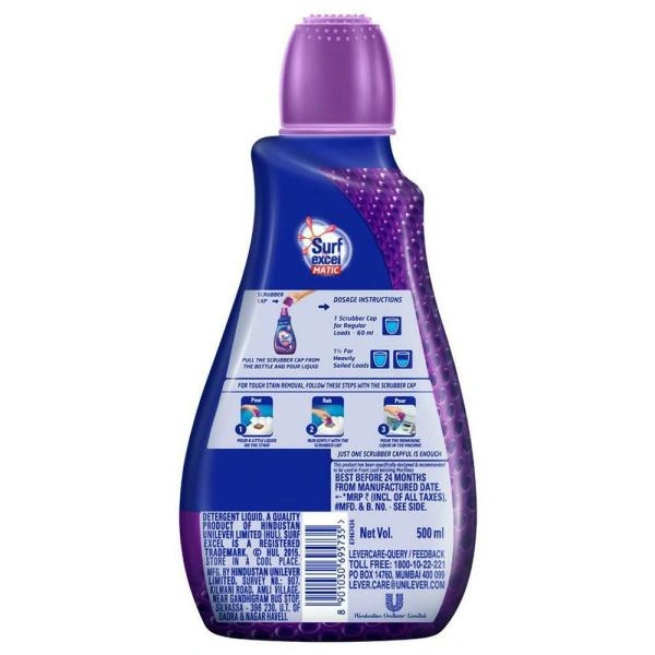 Surf Excel Matic Front Load - 500 Ml