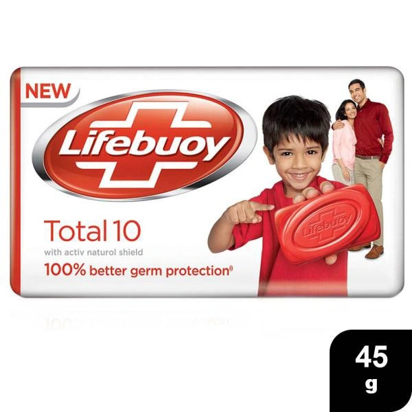 Lifebuoy Total 10 Germ Protection Soap 45 g - 1 Piece, 45 gm