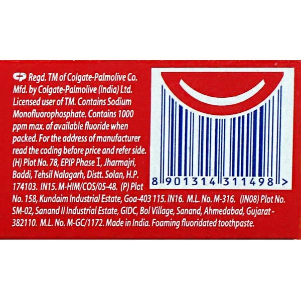 Colgate Strong Teeth Dental Cream Toothpaste 48 g - 1 Piece, 48 gm