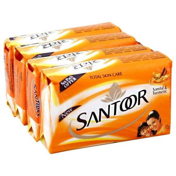 Santoor Sandal Soap  - 1, 125 Gm
