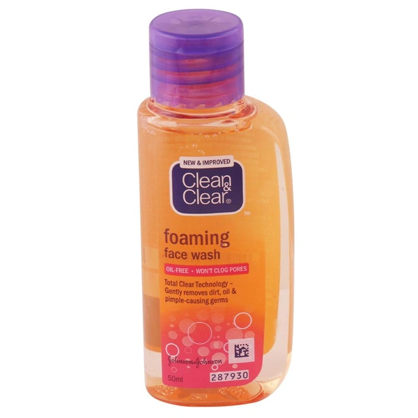 Clean & Clear Foaming Face Wash 50 ml - 50 Ml