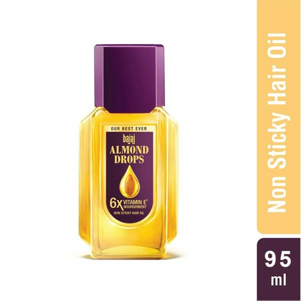 Bajaj Almond Drops Non Sticky Hair Oil 95 ml - 95 Ml
