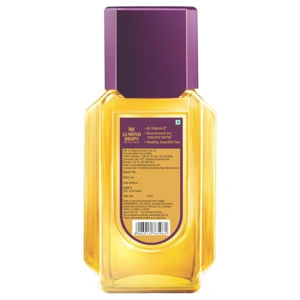 Bajaj Almond Drops Non Sticky Hair Oil 95 ml - 95 Ml