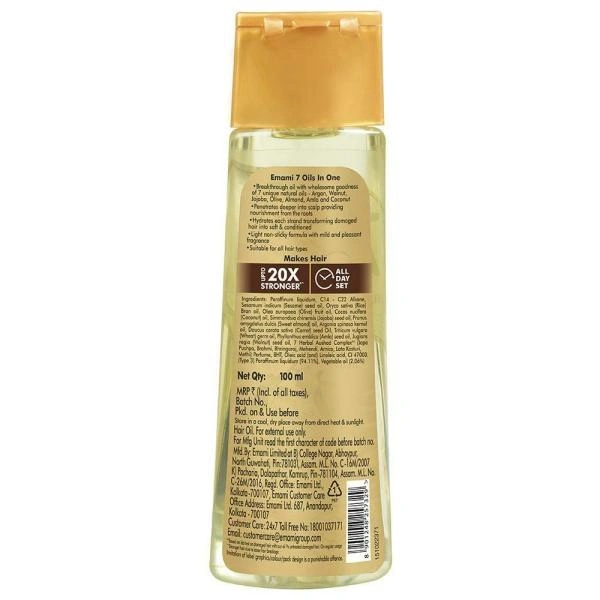 Emami 7 Oils In One Non-Sticky Hair Oil - 100 Ml