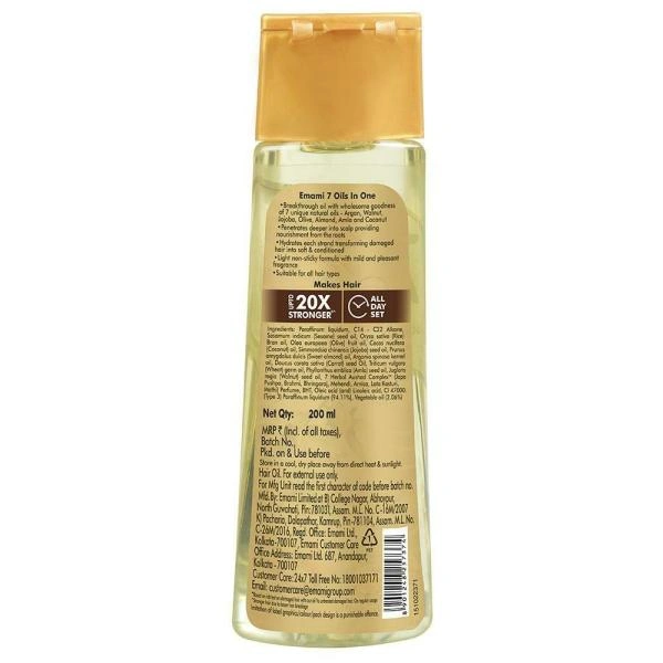 Emami 7 Oils In One Non-Sticky Hair Oil - 200 Ml
