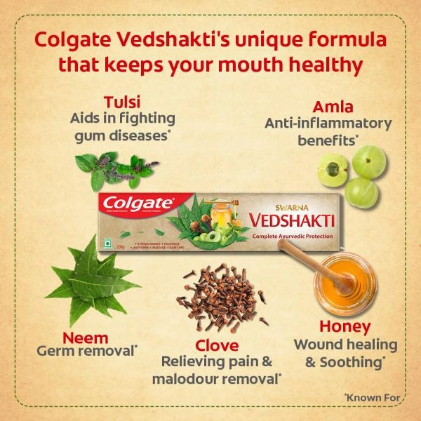 Colgate Vedshakti Toothpaste - 300 Gm
