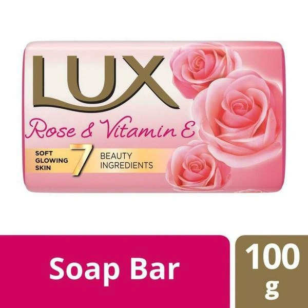 Lux Rose Skin Soap Bar - Pink, 100 Gm