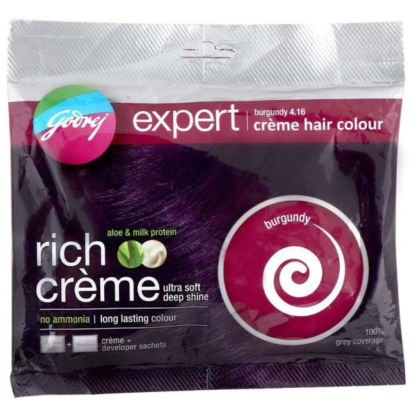 Godrej Expert Rich Colour, Burgundy - Burgundy, 20 Gm
