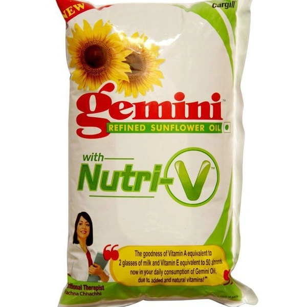 Gemini Refined Sunflower Oil - 1 Liter