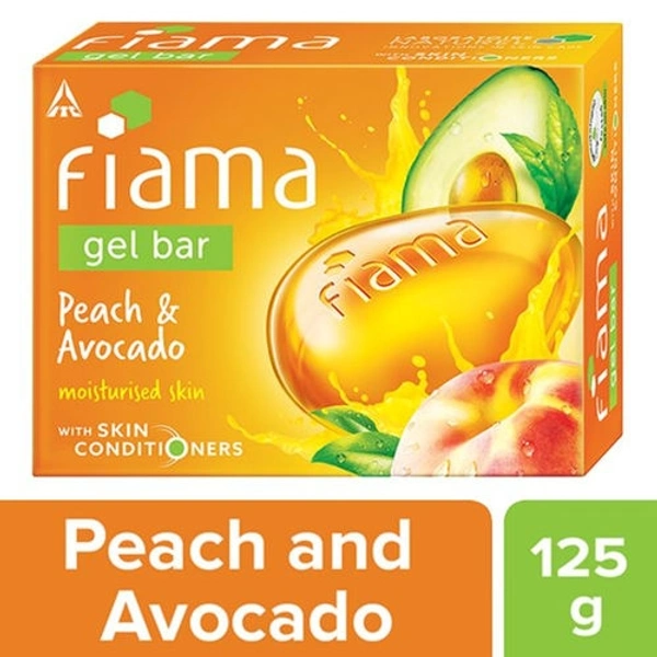 Fiama Mild Dew Peach & Avocado Gel Bar - 125 Gm