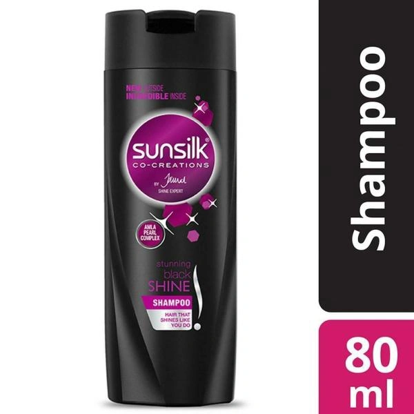 Sunsilk Co-Creations Stunning Black Shine Shampoo - 80 Ml