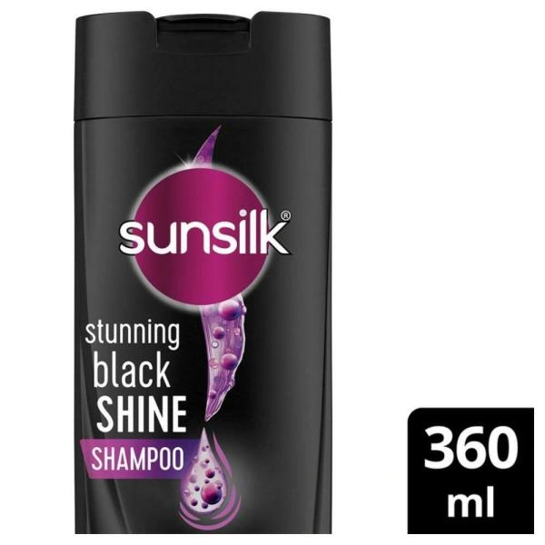 Sunsilk Stunning Black Shine Shampoo - 360 Ml