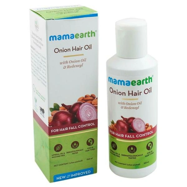 Mamaearth Hair Fall Control Onion Hair Oil - 150 Ml