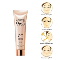 Lakme 9 to 5 All In 1 SPF 30 PA++ Instant Skin Stylist CC Cream, Bronze  - 9 Gm