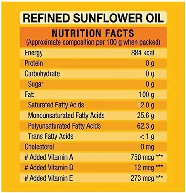 Gemini Refined Sunflower Oil Pouch - 1 Lr